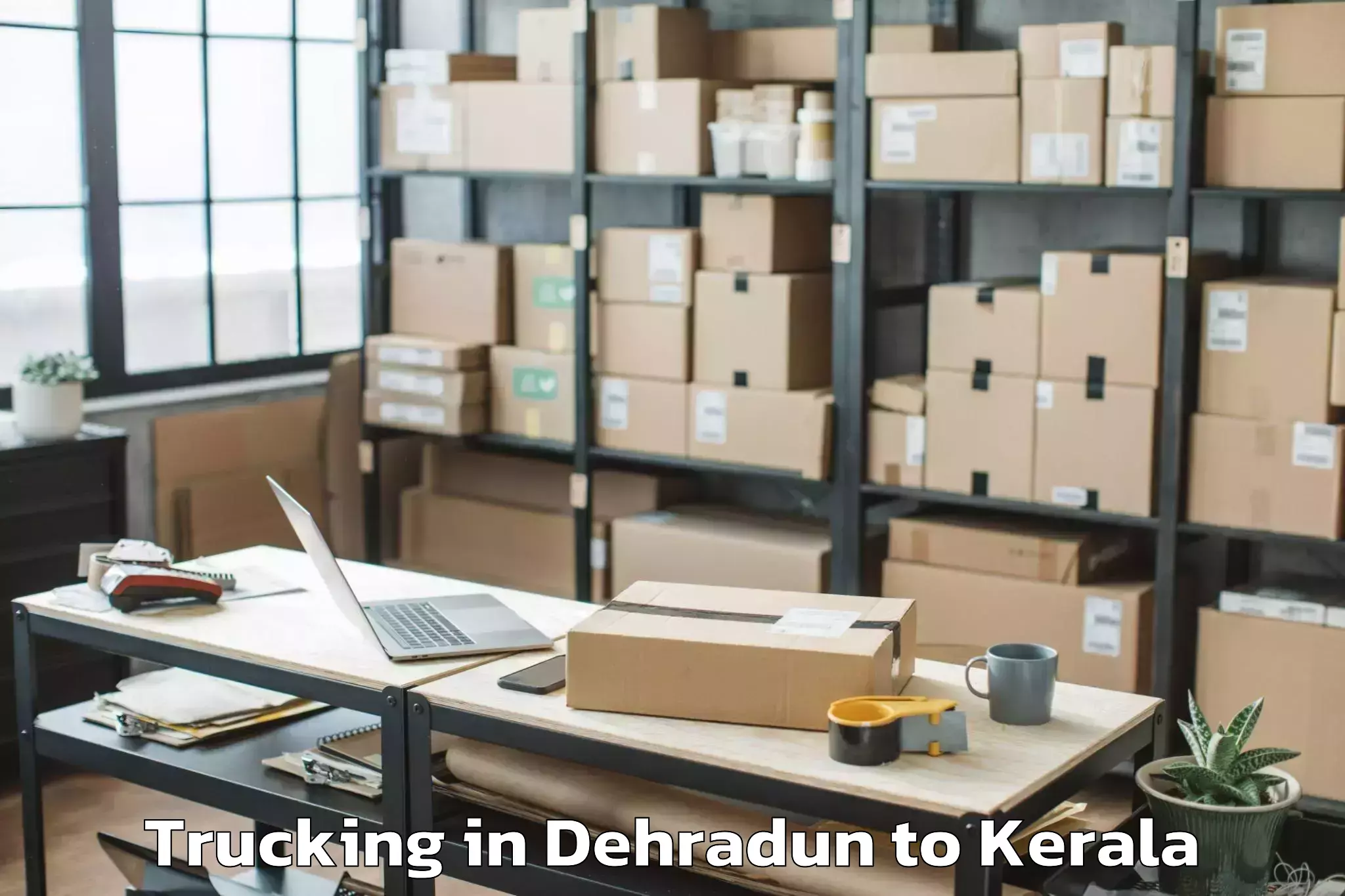 Affordable Dehradun to Pariyapuram Trucking